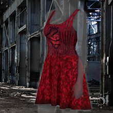 Load image into Gallery viewer, Skater Dress Gothic Vintage Valentine from MoonShine