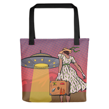 Load image into Gallery viewer, Tote Bag MoonShine New Mexico UFO Space Traveling Hitchhiker