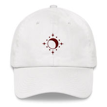 Load image into Gallery viewer, Hat - Moon and Stars - Maroon Thread