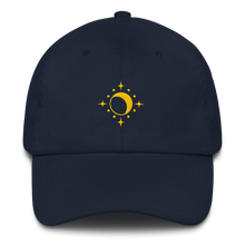 Load image into Gallery viewer, Hat - Moon and Stars - Yellow Thread