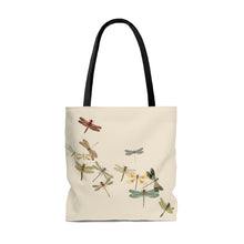 Load image into Gallery viewer, Tote Bag with Vintage Dragonflies by MoonShine NM