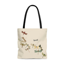 Load image into Gallery viewer, Tote Bag with Vintage Dragonflies by MoonShine NM