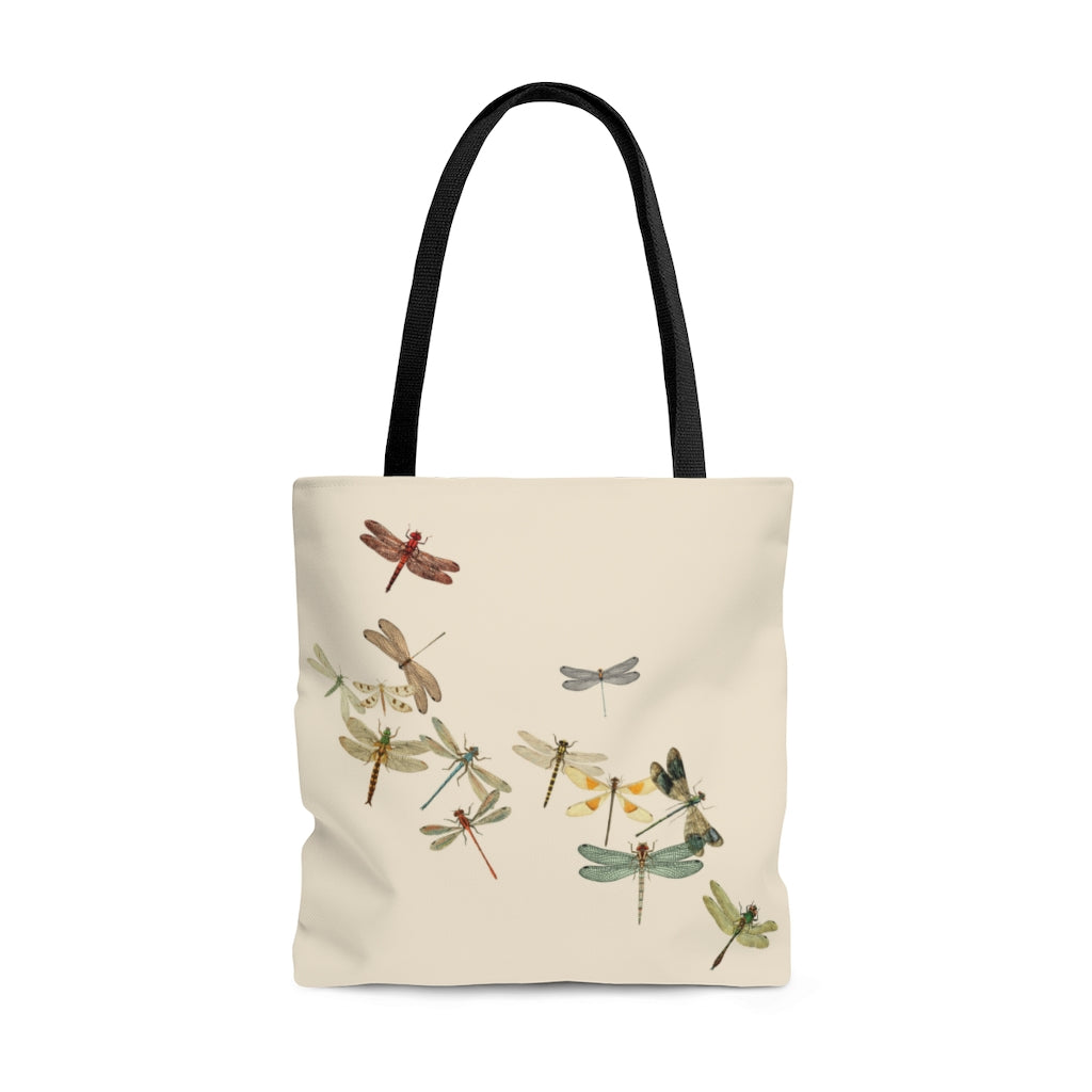 Tote Bag with Vintage Dragonflies by MoonShine NM
