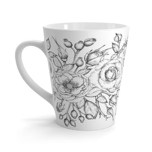 Mug - Roses Black and White