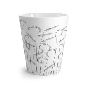 Grama Grass Black and White Latte Mug