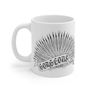 Mug - White Ceramic 11oz  Gorgeous But Stabby Yucca Design