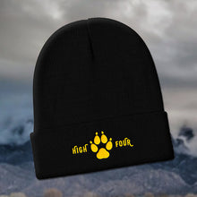 Load image into Gallery viewer, Beanie High Four Black Embroidery by MoonShine NM