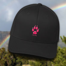Load image into Gallery viewer, Hat - Wolf Paw High Four - Flexfit with Hot Pink Thread