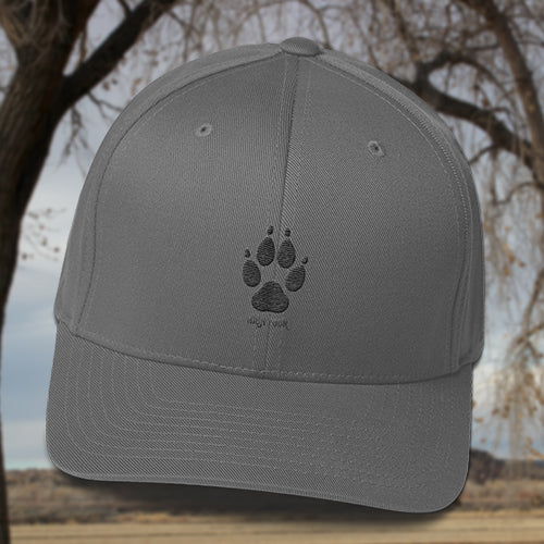 Hat - High Four Wolf Paw - Dark Gray Thread