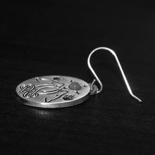Load image into Gallery viewer, Earrings - Exclusive Howl On Singing Wolves with Moonstone