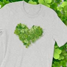 Load image into Gallery viewer, T-Shirt - Lucky In Love Shamrock Heart