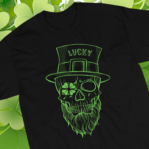 T-Shirt - Lucky the Shamrock Skeleton