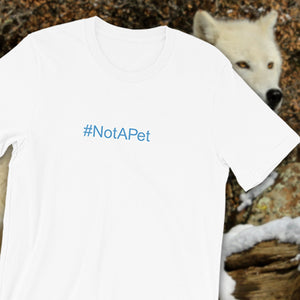T-Shirt - Not A Pet Hashtag - Aqua Ink