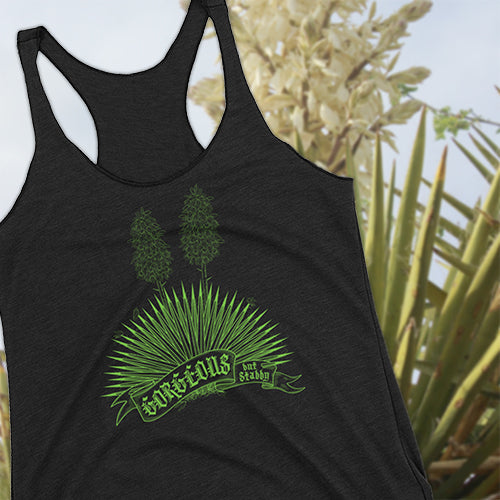 Tank Top Racerback - Gorgeous But Stabby - Green Ink