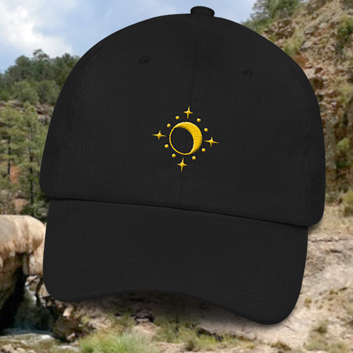 Hat - Moon and Stars - Yellow Thread