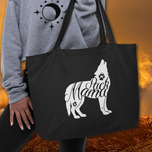 Load image into Gallery viewer, Tote 100% Organic Cotton Pack Mama Howling Wolf Eco Bag