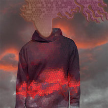 Load image into Gallery viewer, Hoodie All Over Print Stained Glass Sunset by MoonShine NM