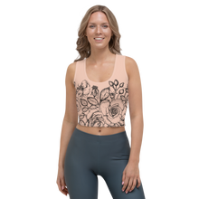 Load image into Gallery viewer, Crop Top Tank Top Sophia Caldwell Roses Pink by MoonShine NM