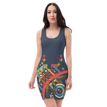 Load image into Gallery viewer, Tank Dress Geometric Pattern by MoonShine NM