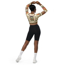 Load image into Gallery viewer, Recycled long-sleeve crop top