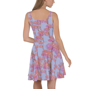 Skater Dress Unicorn Forest Blue and Pink by MoonShine NM