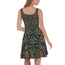 Load image into Gallery viewer, Folk Art Pattern Skater Dress by MoonShine NM