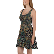 Load image into Gallery viewer, Folk Art Pattern Skater Dress by MoonShine NM