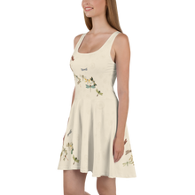 Load image into Gallery viewer, Skater Dress Dragonflies with Lilly Pad Pattern by MoonShine NM