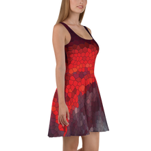 Load image into Gallery viewer, Skater Dress All Over Print Stained Glass Sunset by MoonShine NM