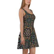 Load image into Gallery viewer, Folk Art Pattern Skater Dress by MoonShine NM