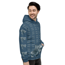 Load image into Gallery viewer, Unisex Hoodie T-Rex Dinosaur by MoonShine NM