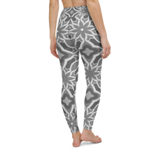 Load image into Gallery viewer, Yoga Leggings Black and White Geometric MoonShine NM