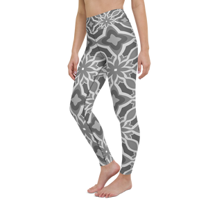 Yoga Leggings Black and White Geometric MoonShine NM