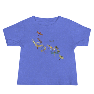 Baby Jersey Short Sleeve Tee with Antique Dragonflies by Moon Shine NM