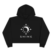 Load image into Gallery viewer, Crop Hoodie Shine with Moon and Stars