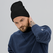 Load image into Gallery viewer, Beanie High Four Black Embroidery by MoonShine NM