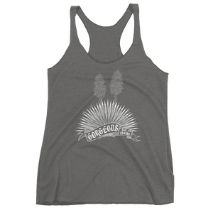Tank Top Racerback - Gorgeous But Stabby - White Ink