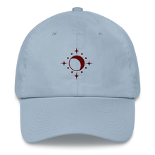 Load image into Gallery viewer, Hat - Moon and Stars - Maroon Thread