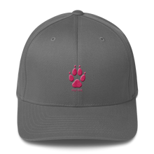 Load image into Gallery viewer, Hat - Wolf Paw High Four - Flexfit with Hot Pink Thread