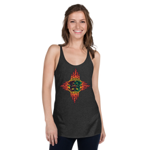 Load image into Gallery viewer, TankTop _ Racerback Choose Red or Green Flaming Dragon Shield