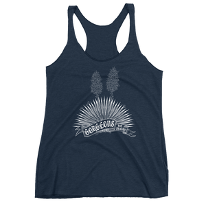 Tank Top Racerback - Gorgeous But Stabby - White Ink