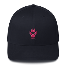 Load image into Gallery viewer, Hat - Wolf Paw High Four - Flexfit with Hot Pink Thread
