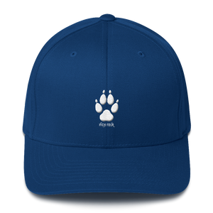 Hat - Wolf Paw High Four - Flexfit with White Thread