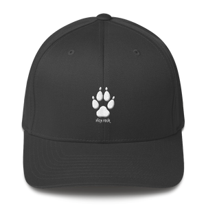 Hat - Wolf Paw High Four - Flexfit with White Thread