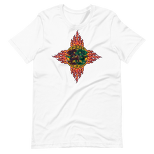 Load image into Gallery viewer, T-Shirt - Choose Red or Green Flaming Dragon Shield
