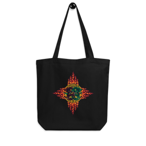 Tote Bag - Choose Red or Green Flaming Dragon Shield