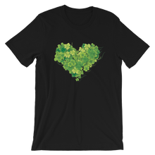 Load image into Gallery viewer, T-Shirt - Lucky In Love Shamrock Heart