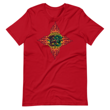 Load image into Gallery viewer, T-Shirt - Choose Red or Green Flaming Dragon Shield