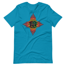 Load image into Gallery viewer, T-Shirt - Choose Red or Green Flaming Dragon Shield