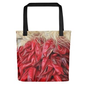 Tote Bag - New Mexico Red Chile Ristra All-over Print Reusable Tote Bag